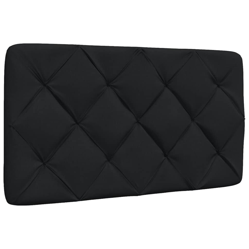 Kopfteil-Kissen Schwarz 90 cm Stoff