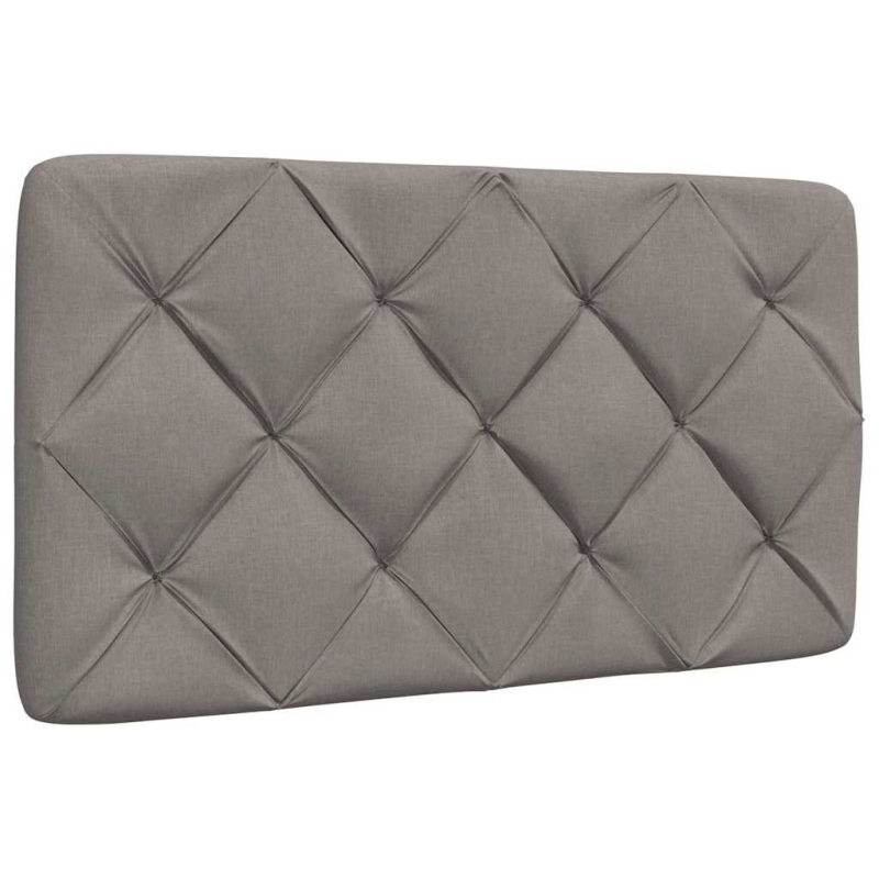 Kopfteil-Kissen Taupe 90 cm Stoff