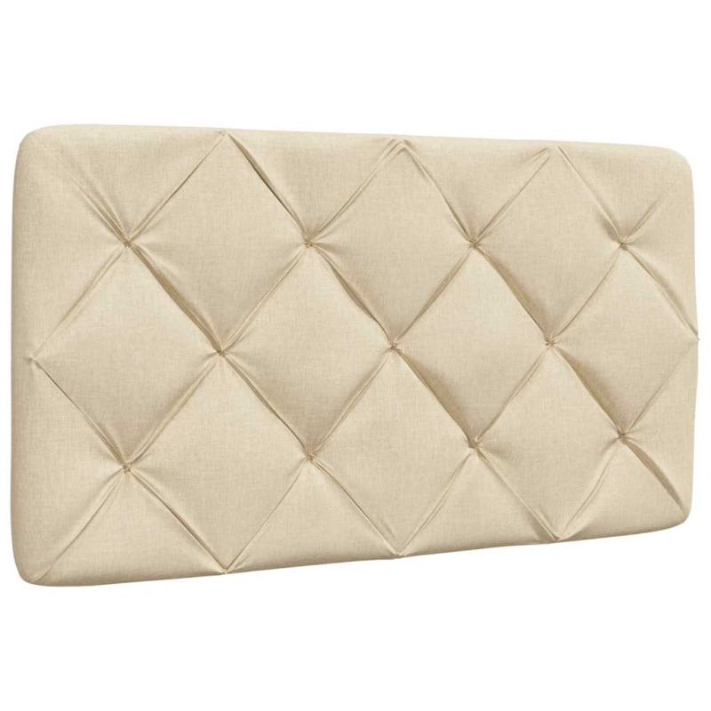 Kopfteil-Kissen Creme 90 cm Stoff