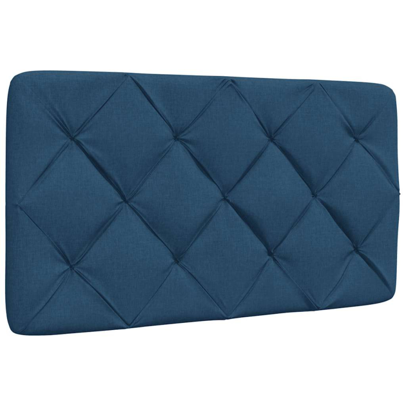 Kopfteil-Kissen Blau 90 cm Stoff