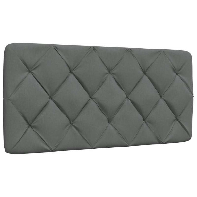 Kopfteil-Kissen Dunkelgrau 100 cm Stoff