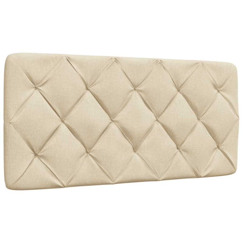 Kopfteil-Kissen Creme 100 cm Stoff