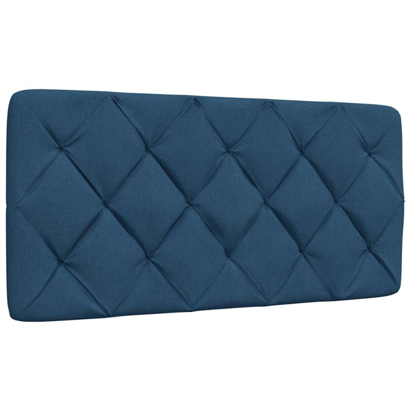 Kopfteil-Kissen Blau 100 cm Stoff