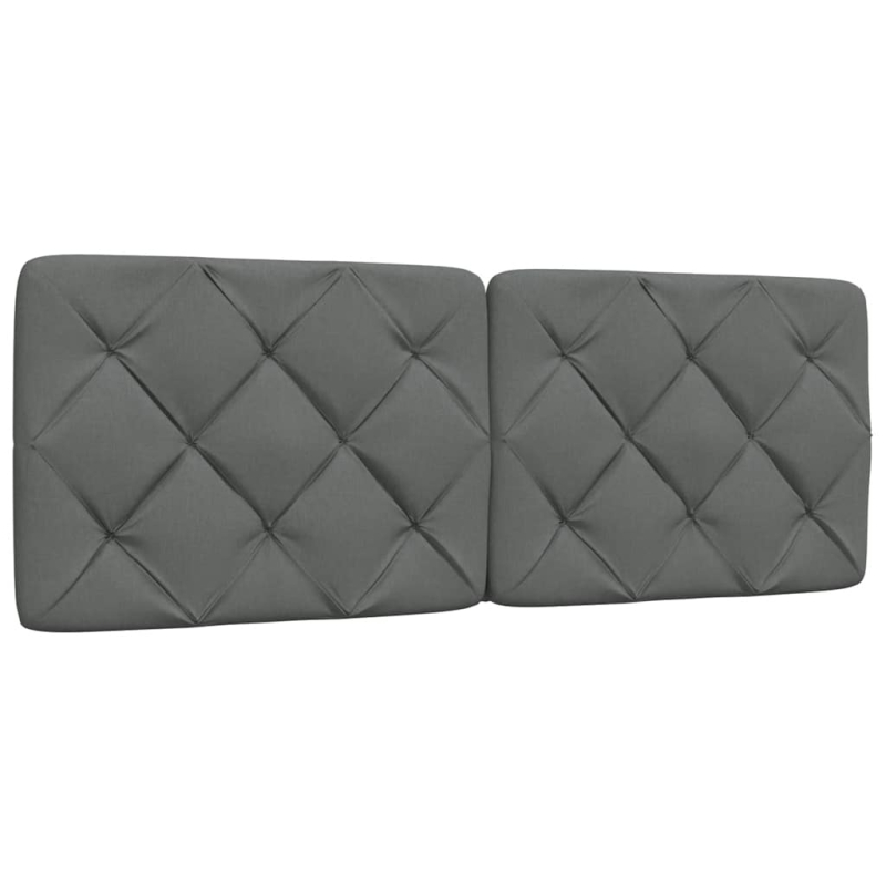 Kopfteil-Kissen Dunkelgrau 140 cm Stoff
