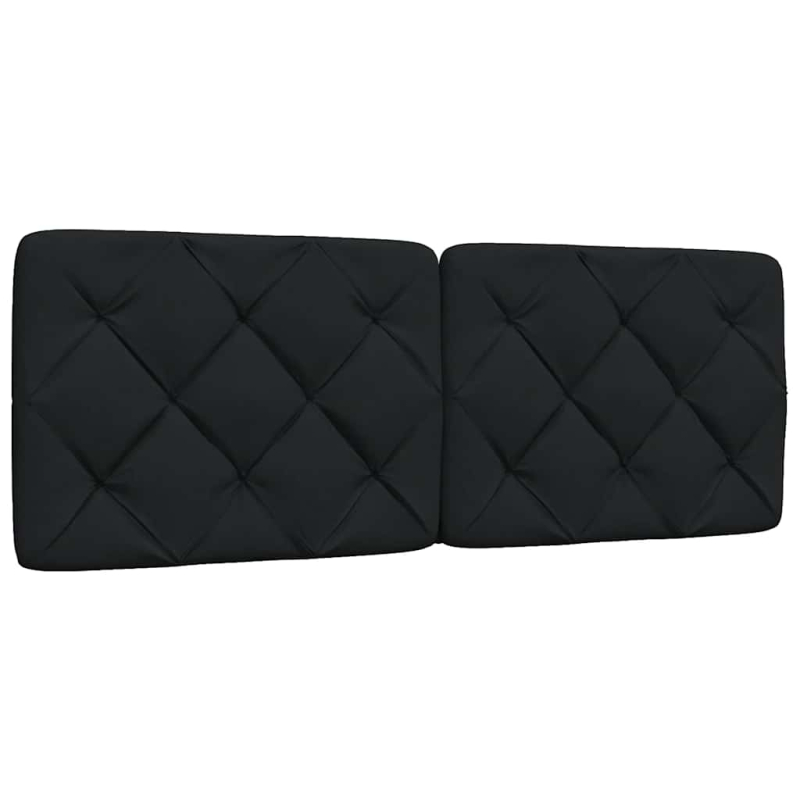 Kopfteil-Kissen Schwarz 140 cm Stoff