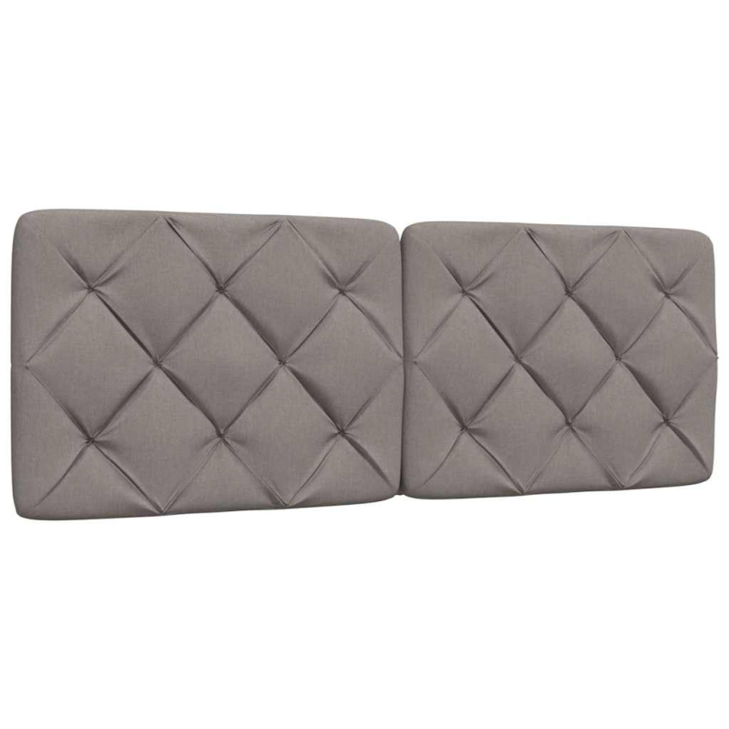 Kopfteil-Kissen Taupe 140 cm Stoff