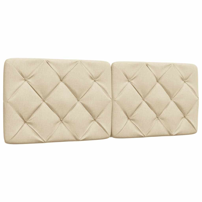 Kopfteil-Kissen Creme 140 cm Stoff
