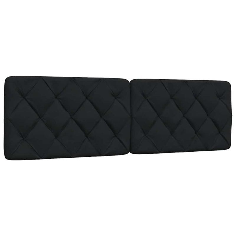 Kopfteil-Kissen Schwarz 160 cm Stoff