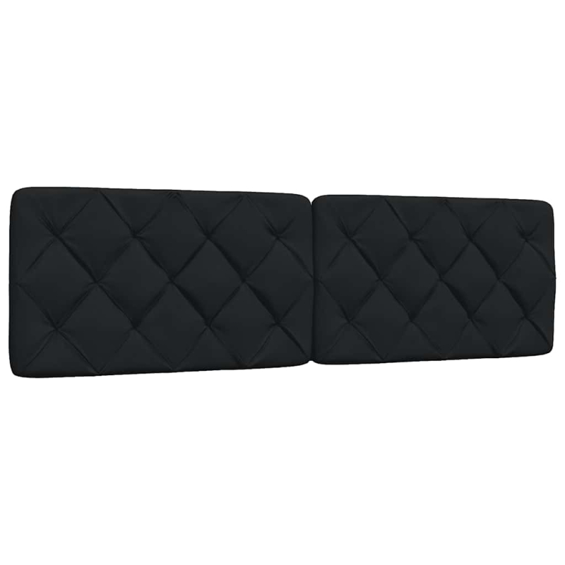 Kopfteil-Kissen Schwarz 180 cm Stoff