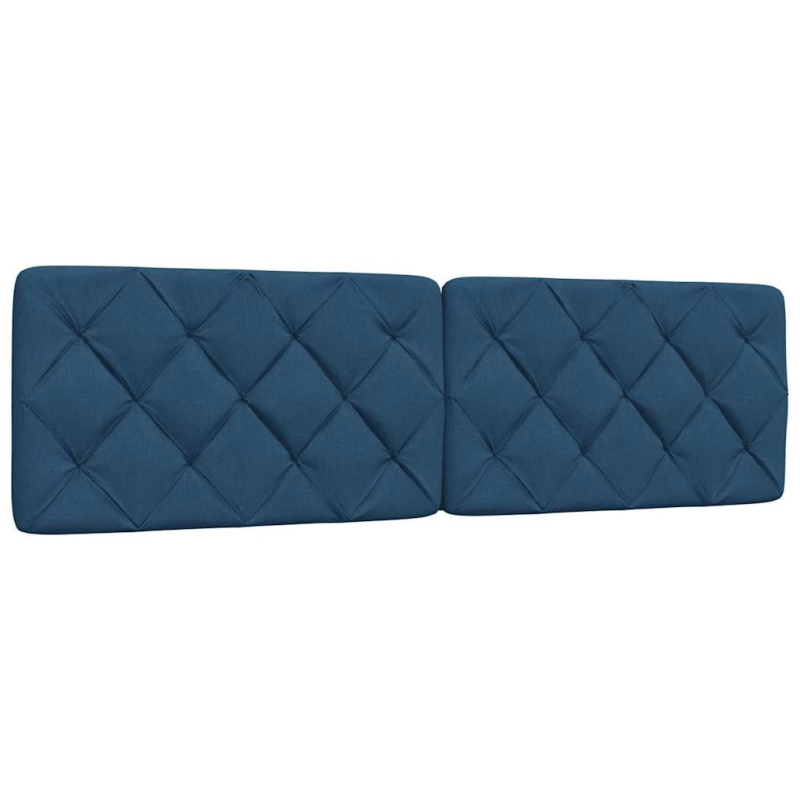 Kopfteil-Kissen Blau 180 cm Stoff