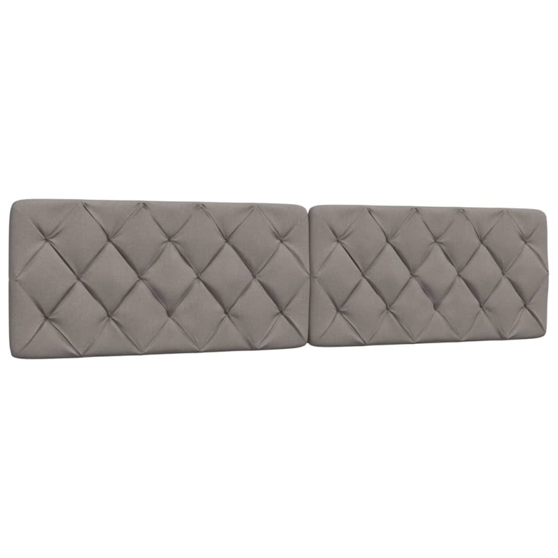 Kopfteil-Kissen Taupe 200 cm Stoff