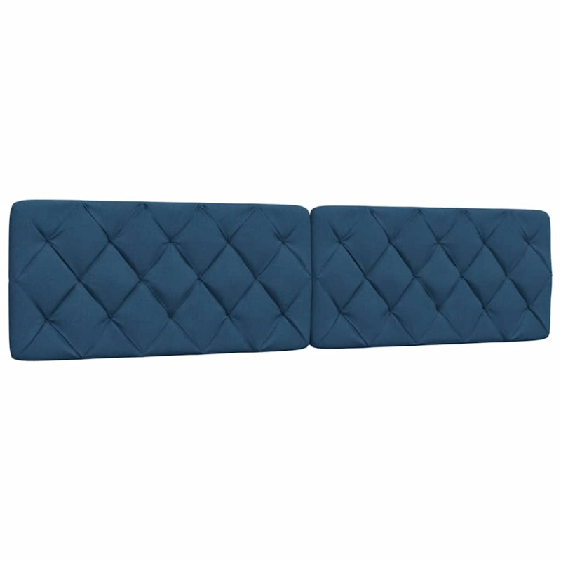 Kopfteil-Kissen Blau 200 cm Stoff