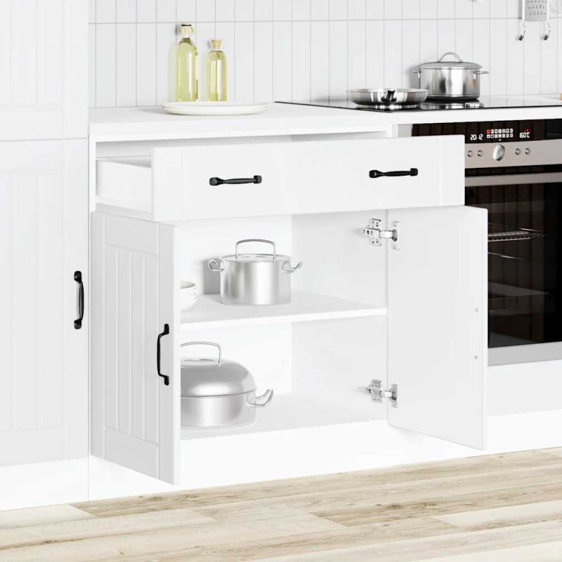 Küchen-Unterschrank Lucca Weiß Holzwerkstoff