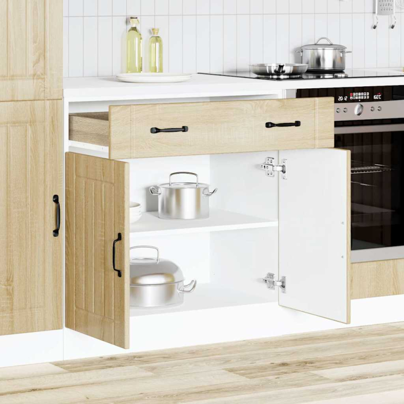 Küchen-Unterschrank Lucca Sonoma-Eiche Holzwerkstoff