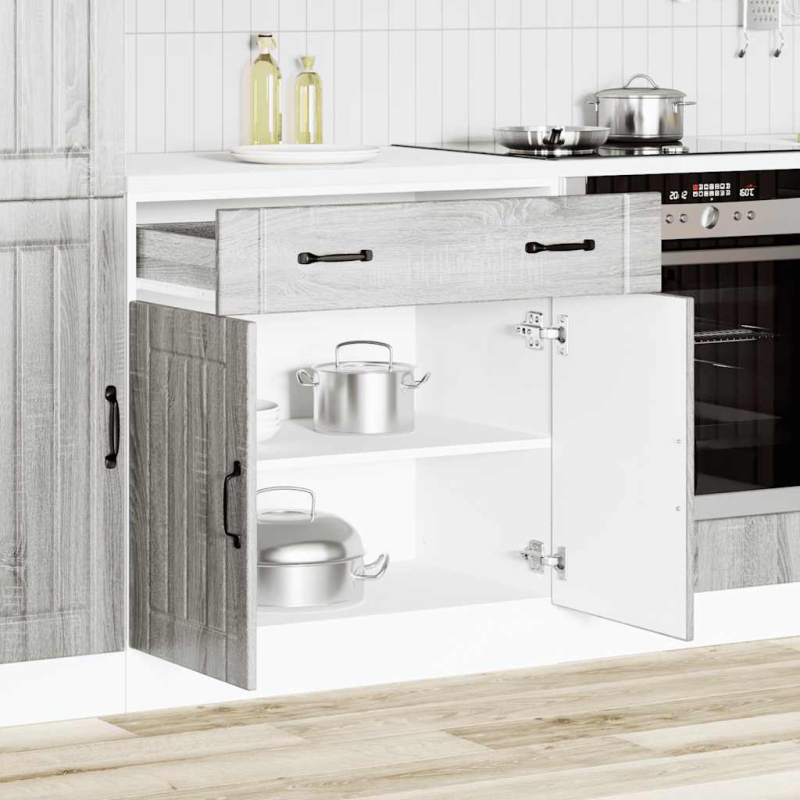 Küchen-Unterschrank Lucca Grau Sonoma Holzwerkstoff