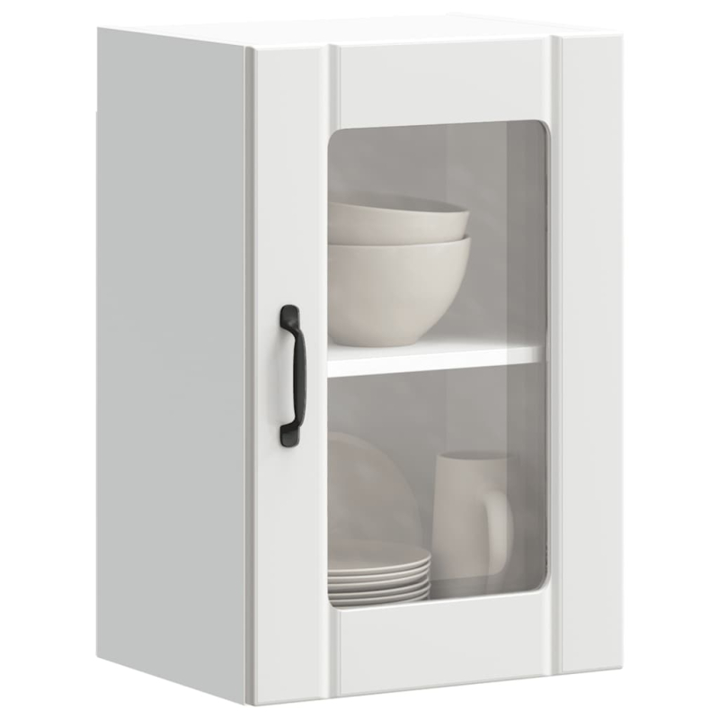 Küchen-Hängeschrank mit Glastür Lucca Weiß