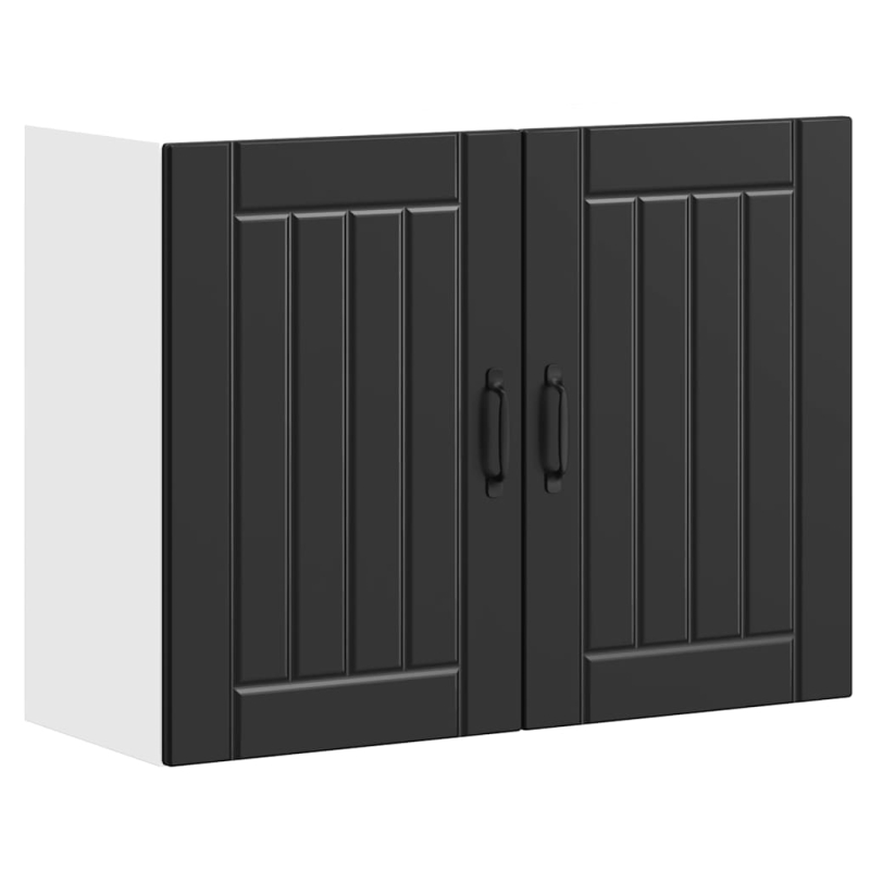 Küchen-Hängeschrank Lucca Schwarz Holzwerkstoff