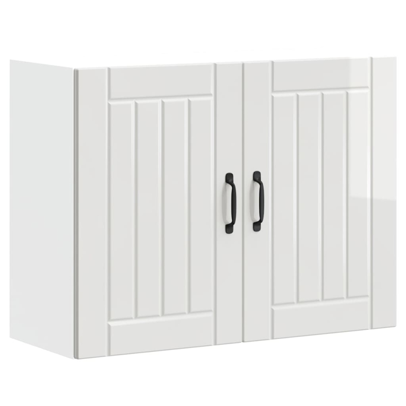 Küchen-Hängeschrank Lucca Hochglanz-Weiß Holzwerkstoff