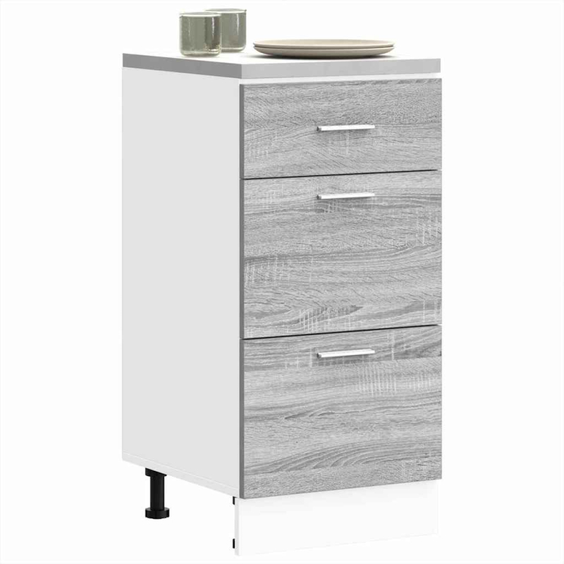 Unterschrank Lyon Grau Sonoma 40x46x81,5 cm Holzwerkstoff