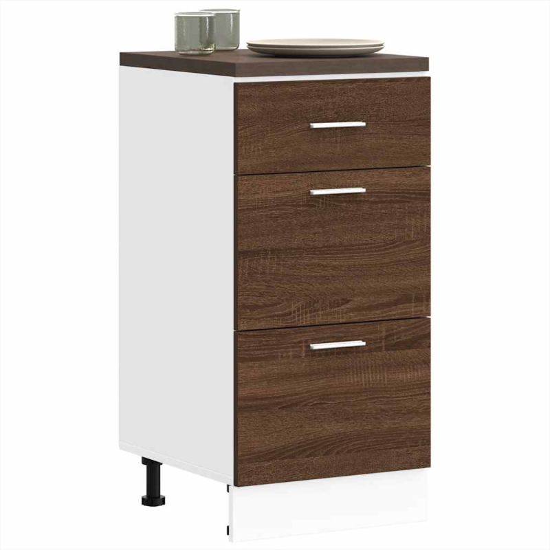 Unterschrank Lyon Braun Eichen-Optik 40x46x81,5 cm Holzwerkstoff