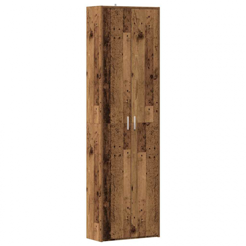 Flurschrank Altholz-Optik 55x25x189 cm Holzwerkstoff