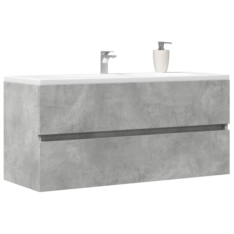Waschbeckenunterschrank Betongrau 100x38,5x45 cm Holzwerkstoff