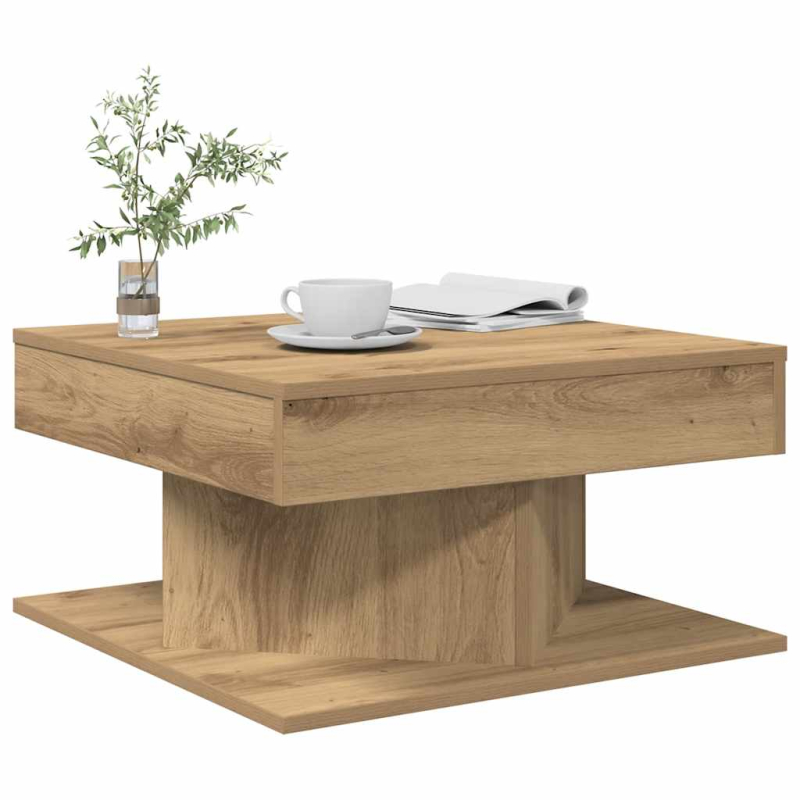 Couchtisch Artisan-Eiche 55x55x30 cm Holzwerkstoff