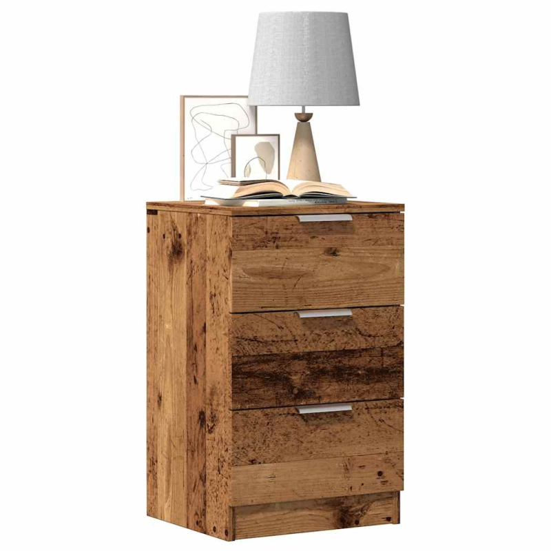 Nachttisch Altholz-Optik 40x36x65 cm Holzwerkstoff