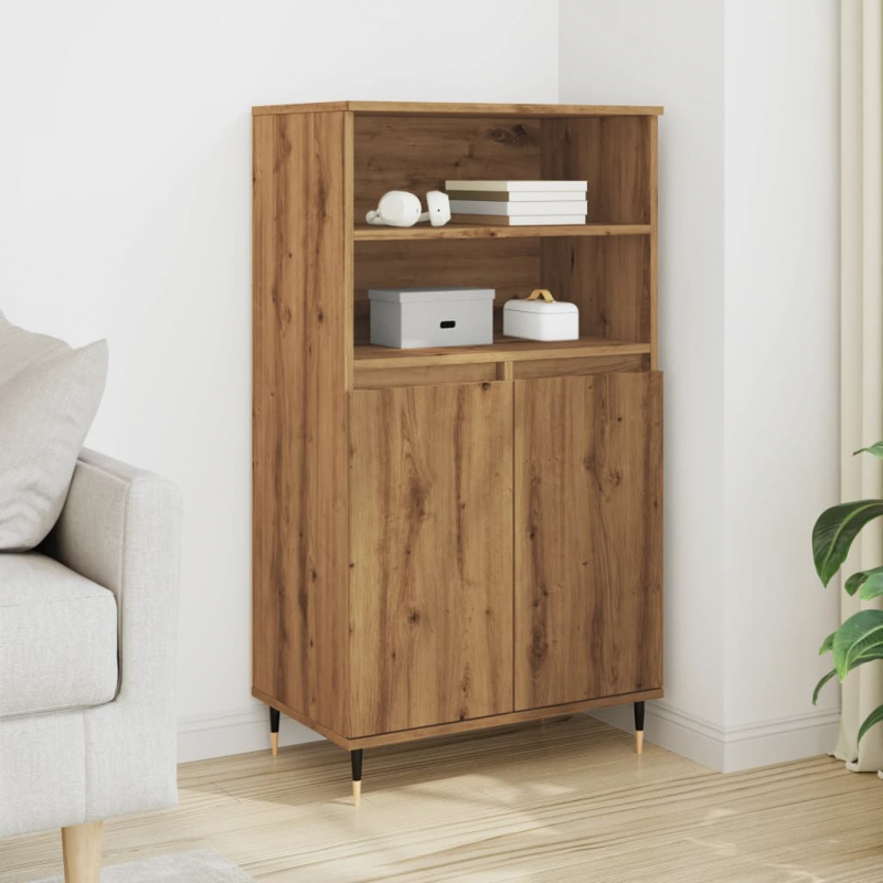 Highboard Artisan-Eiche 60x36x110 cm Holzwerkstoff