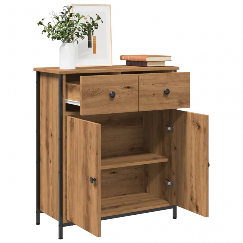 Sideboard Artisan-Eiche 70x30x80 cm Holzwerkstoff