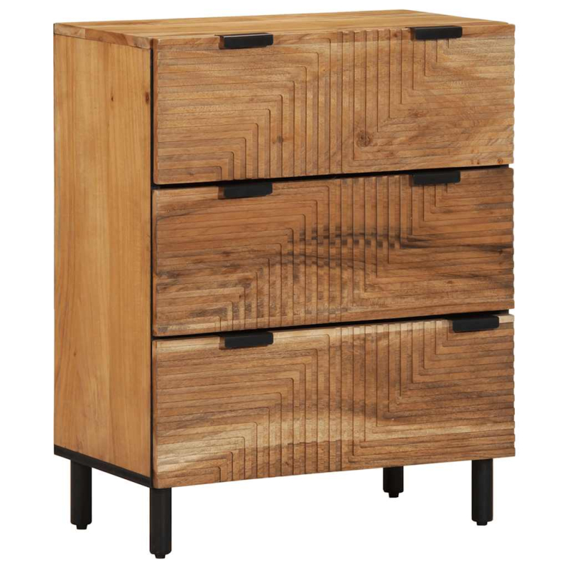 Sideboard 60x33x75 cm Massivholz Akazie