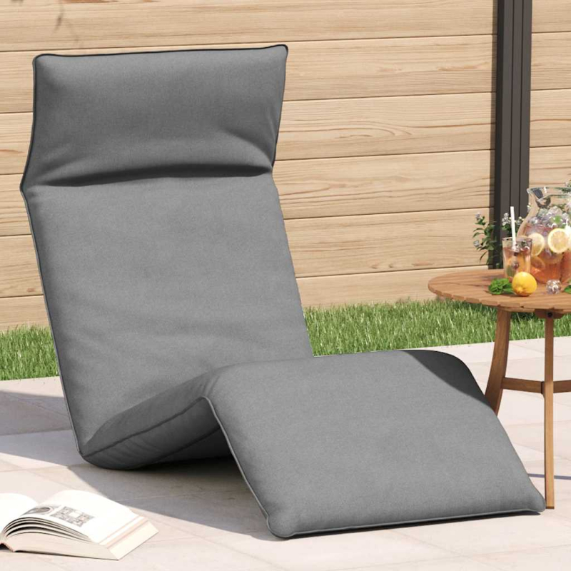 Sonnenliege Klappbar Grau 175x54x8,5 cm Oxford-Gewebe