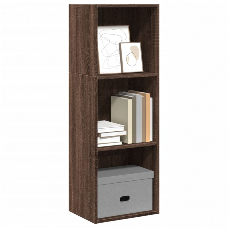 Bücherregal Braun Eichen-Optik 40x30x114 cm Holzwerkstoff