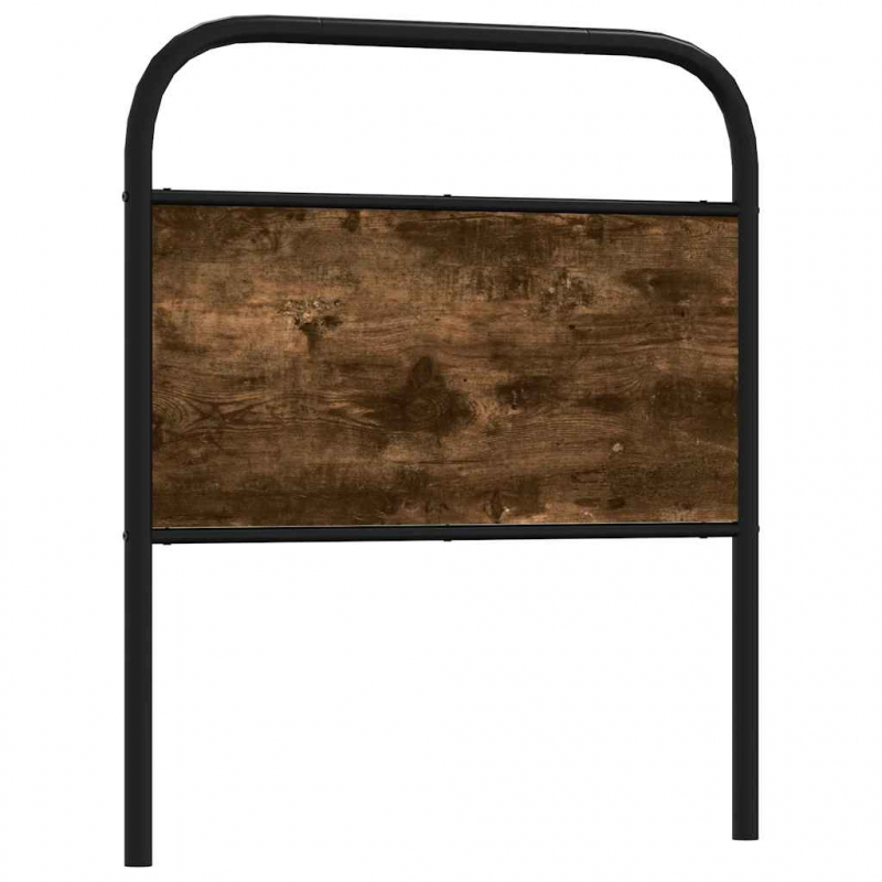 Kopfteil Räuchereiche 75 cm Stahl und Holzwerkstoff