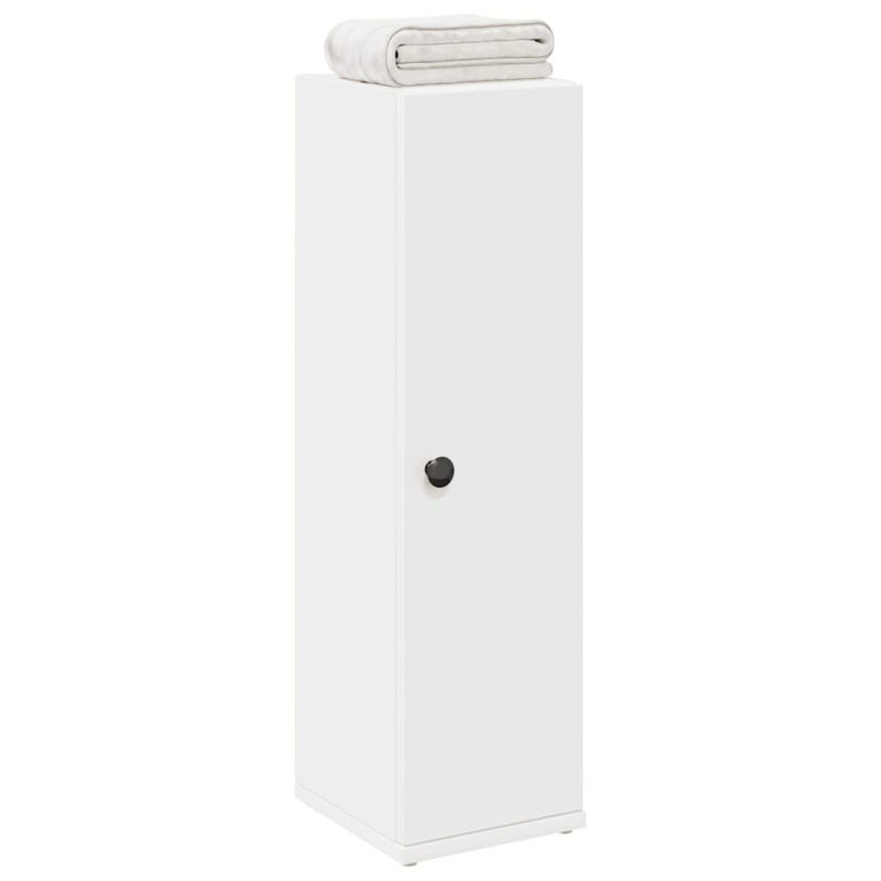 Badezimmerschrank mit Rollenhalter Weiß 20,5x22x72 cm