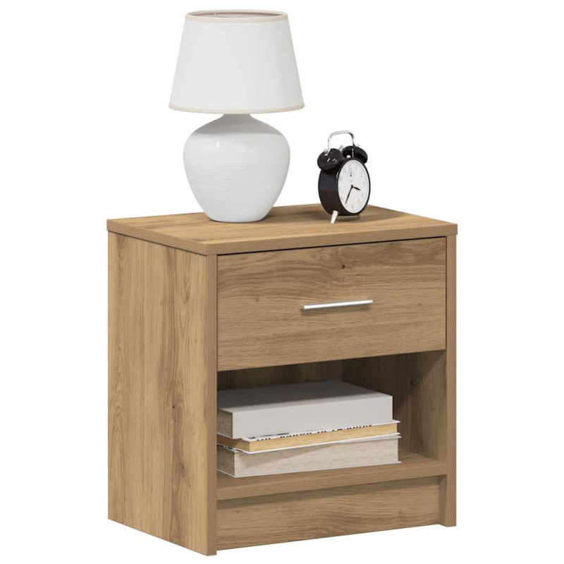 Nachttisch mit Schublade Artisan-Eiche 39x28x41 cm
