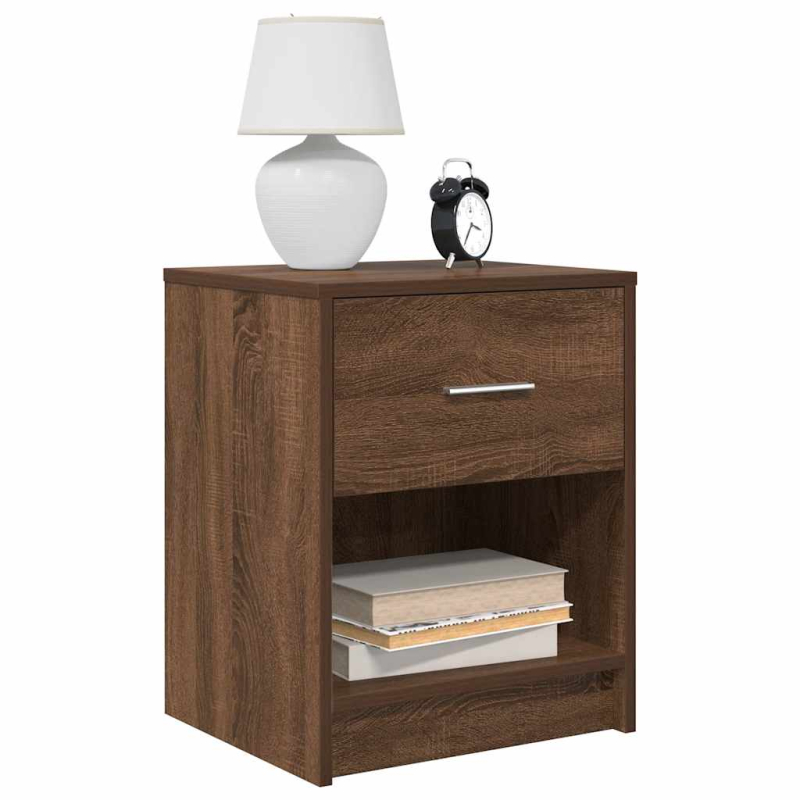 Nachttisch mit Schublade Eichen-Optik 40x34x50 cm