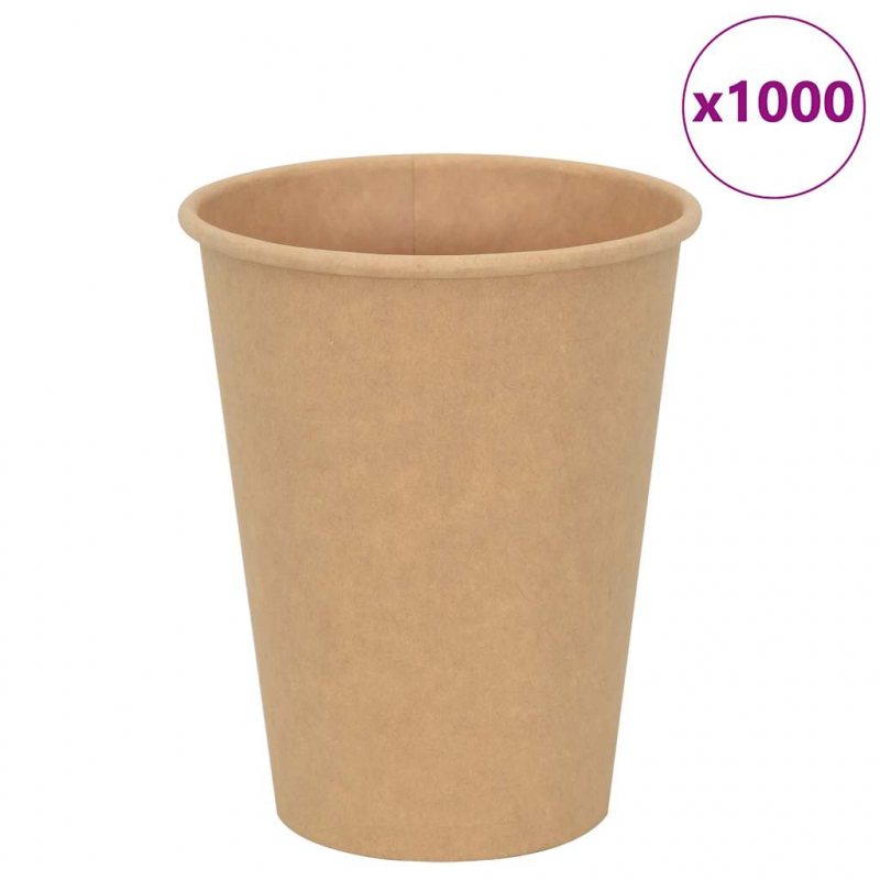 Pappbecher 1000 Stk. 12oz 300ml Braun