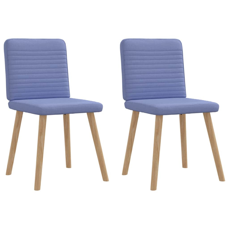 Esszimmerstühle 2 Stk. Jeansblau Stoff