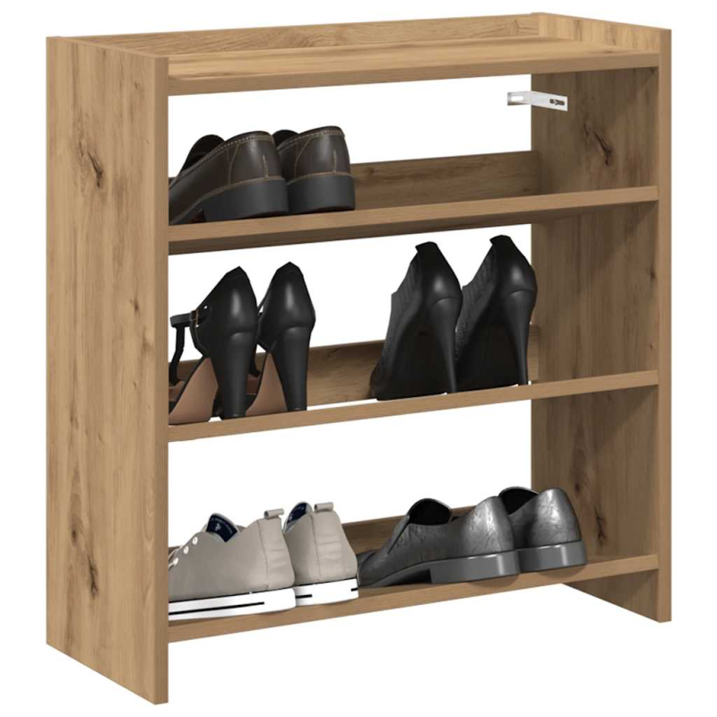 Schuhregal Artisan-Eiche 60x25x62 cm Holzwerkstoff