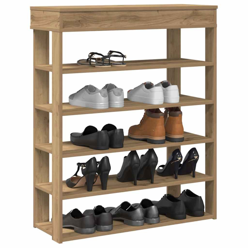 Schuhregal Artisan-Eiche 80x30x98 cm Holzwerkstoff