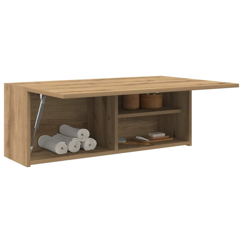 Bad-Wandschrank Artisan-Eiche 80x25x30 cm Holzwerkstoff