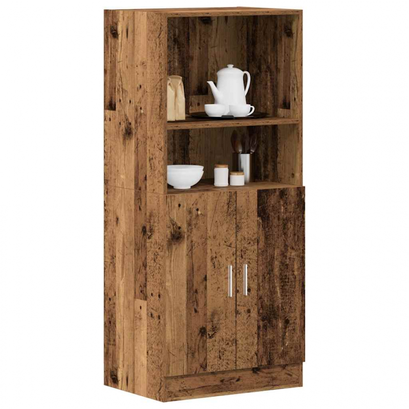 Küchenschrank Altholz-Optik 57x41,5x131,5 cm Holzwerkstoff