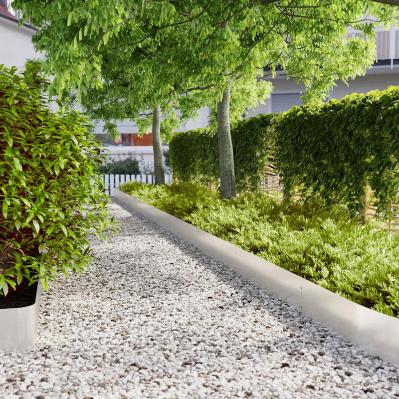 Rasenkanten 30 Stk. 20x103 cm Edelstahl