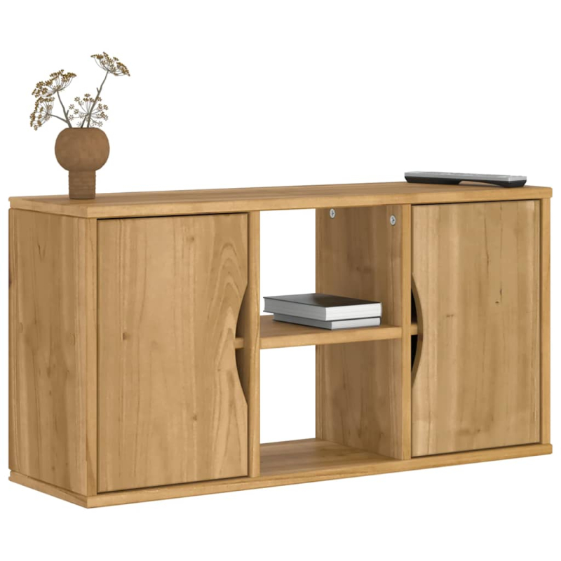 TV-Schrank ODDA 79x24x40 cm Massivholz Kiefer
