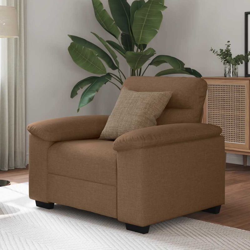 Sessel Braun 60 cm Stoff