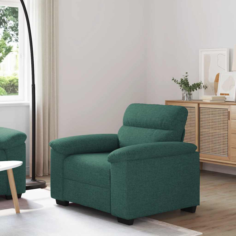 Sessel Dunkelgrün 60 cm Stoff