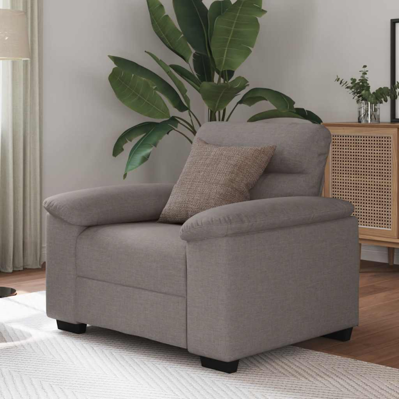 Sessel Taupe 60 cm Stoff