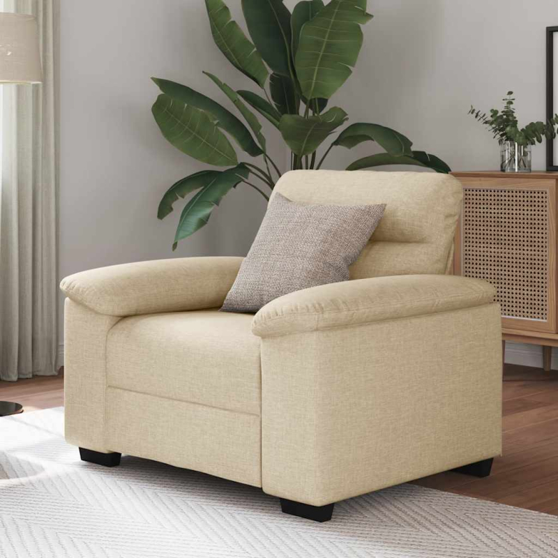 Sessel Creme 60 cm Stoff