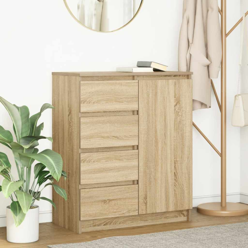 Sideboard mit Schubladen Sonoma-Eiche 71x35x84 cm Holzwerkstoff